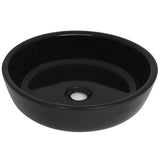 vidaXL Round Wash Basin white 42x12 cm ceramic