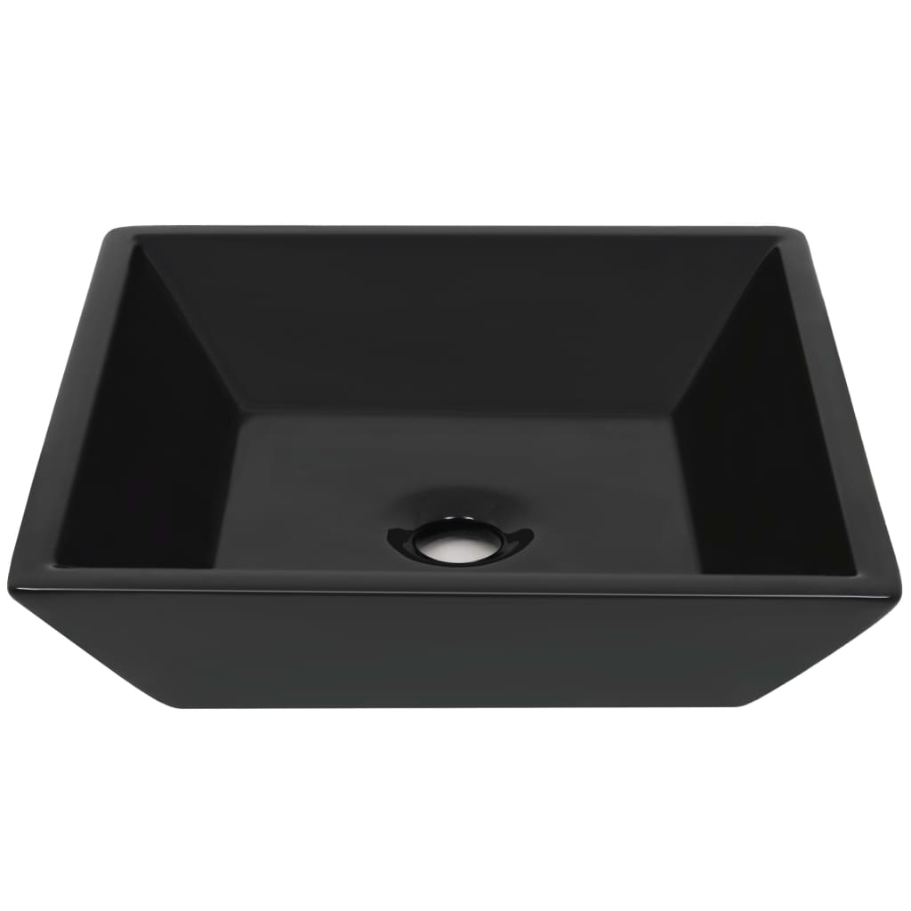 vidaXL Square Wash Basin white 41.5x41.5x12 cm ceramic
