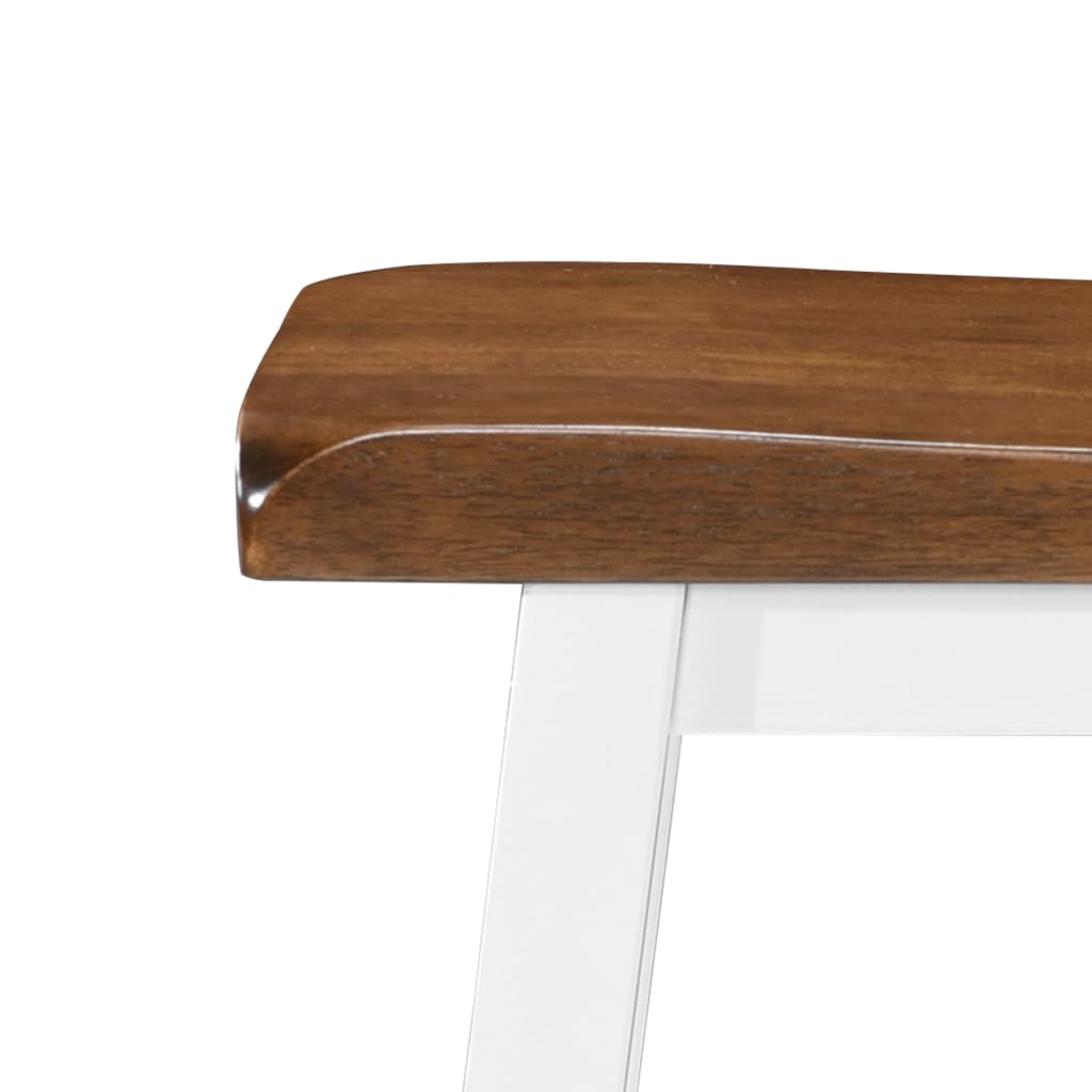 vidaXL Barkrukken 2 st massief hout