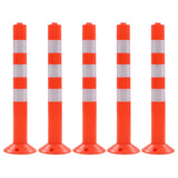 vidaXL Traffic Posts 75 cm Plastic 2 pcs