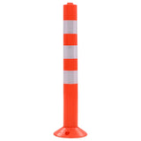 vidaXL Traffic Posts 75 cm Plastic 2 pcs