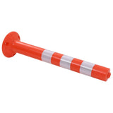 vidaXL Traffic Posts 75 cm Plastic 2 pcs