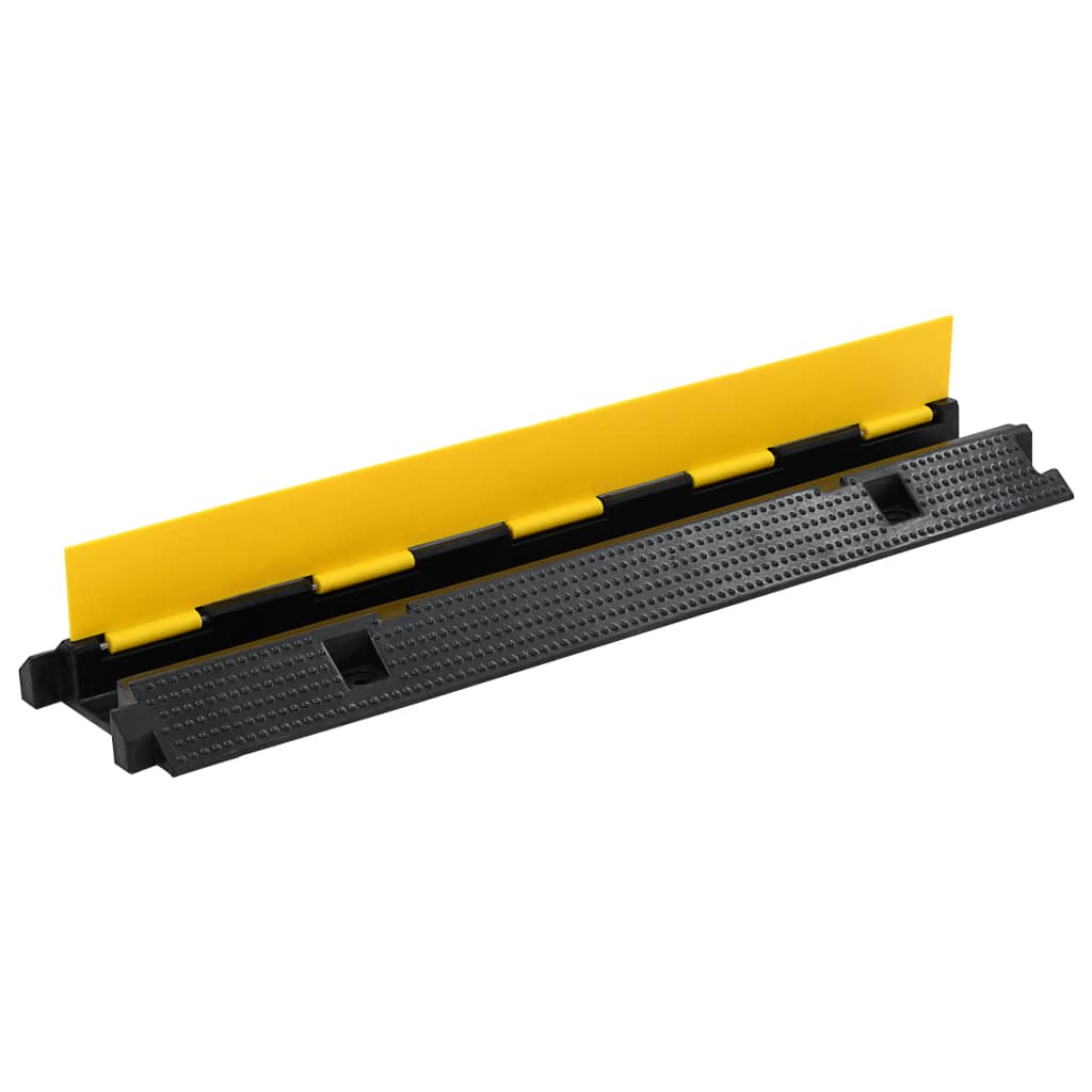 vidaXL Cable Protector Ramp 1 Channel 100 cm Rubber