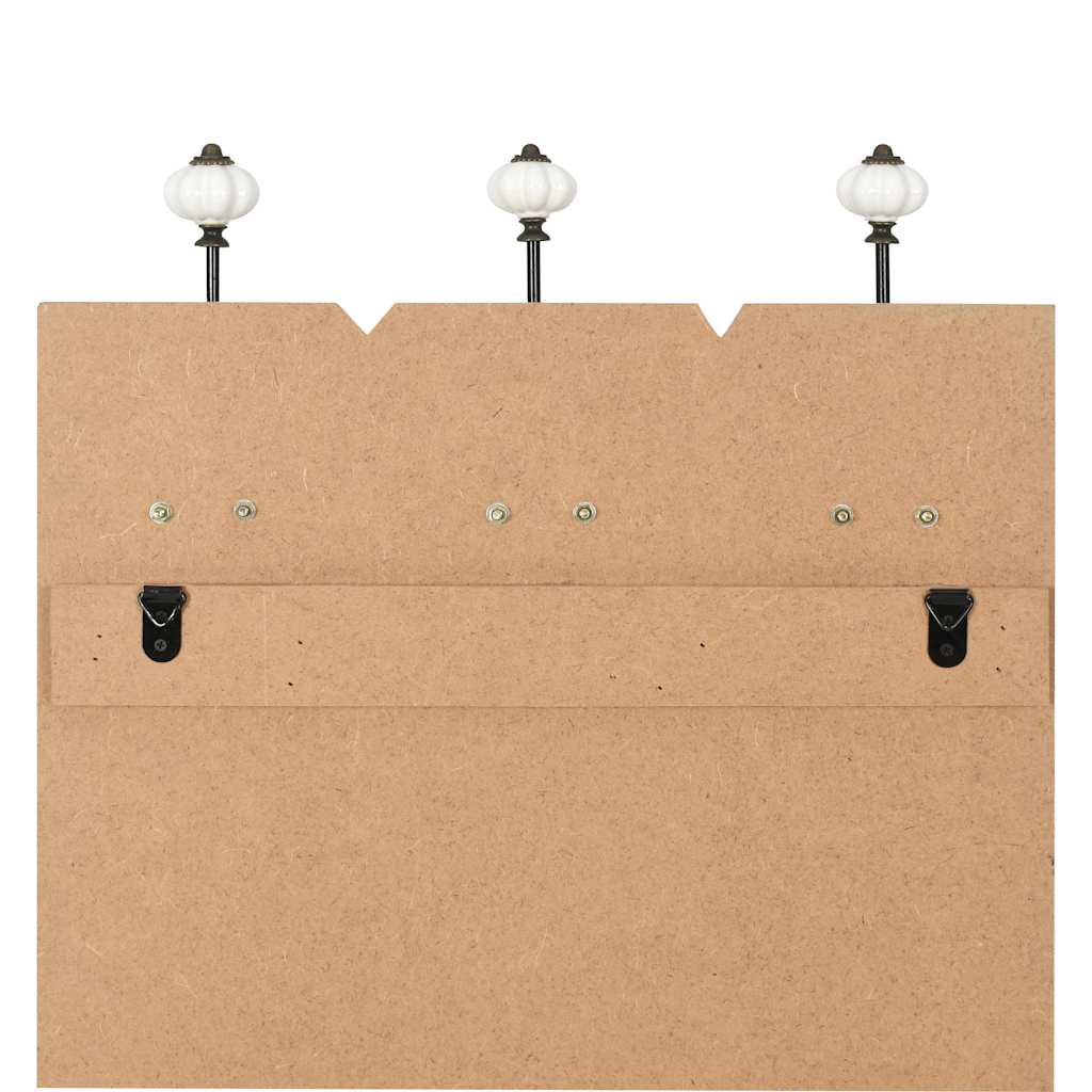 vidaXL Wall-Mounted Coat Rack with 6 Hooks HOME IS 120x40 cm