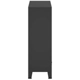 vidaXL Kledingkast industriële stijl 67x35x107 cm metaal zwart