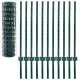 vidaXL Euro Fence 20x0.8 m Steel Green