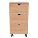 vidaXL Drawer Cabinet 33x45x60 cm oak colour