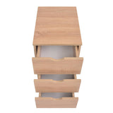 vidaXL Drawer Cabinet 33x45x60 cm oak colour