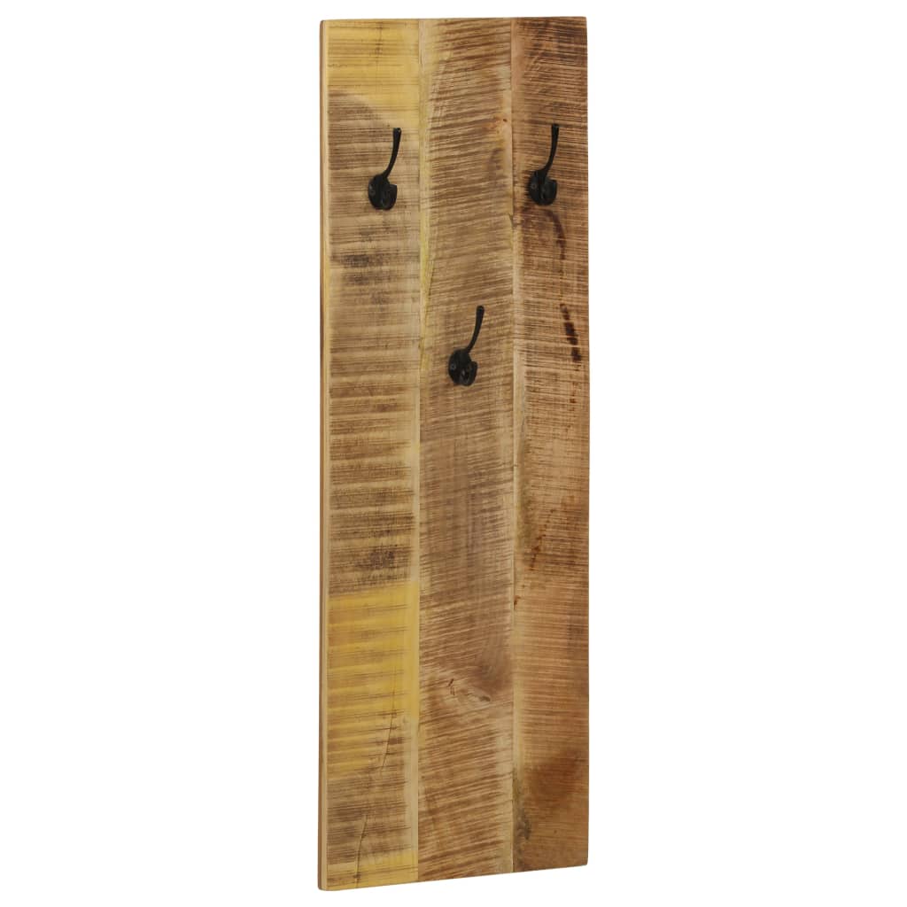vidaXL Wall-Mounted Coat Racks 2 pcs 36x110x3 cm Solid Mango Wood
