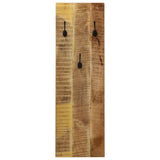 vidaXL Wall-Mounted Coat Racks 2 pcs 36x110x3 cm Solid Mango Wood