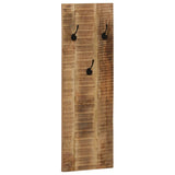 vidaXL Wall-Mounted Coat Racks 2 pcs 36x110x3 cm Solid Mango Wood