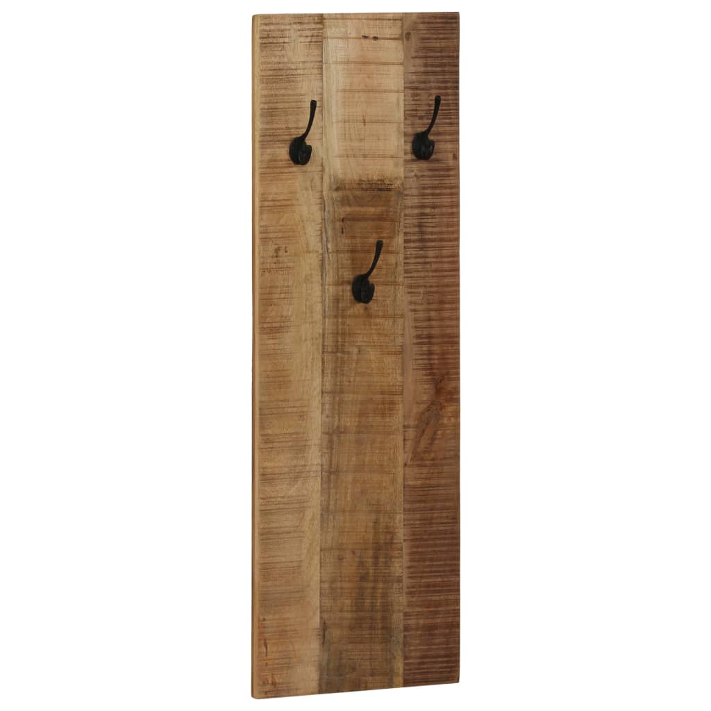 vidaXL Wall-Mounted Coat Racks 2 pcs 36x110x3 cm Solid Mango Wood