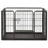 vidaXL Playpen 91.5x59x61 cm steel