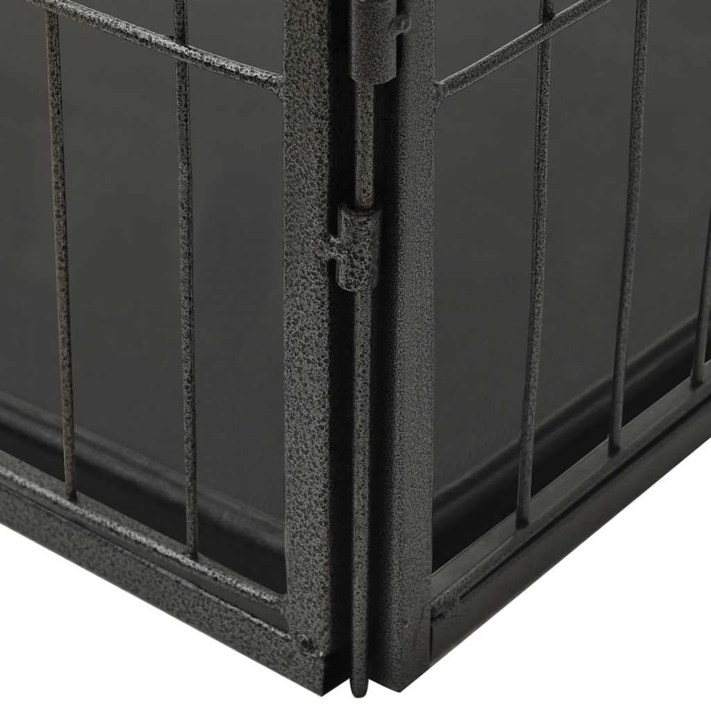 vidaXL Playpen 91.5x59x61 cm steel