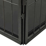 vidaXL Playpen 91.5x59x61 cm steel