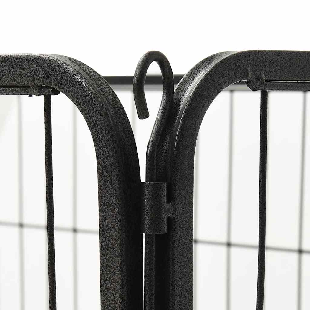 vidaXL Playpen 91.5x59x61 cm steel