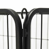 vidaXL Playpen 91.5x59x61 cm steel