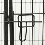 vidaXL Playpen 91.5x59x61 cm steel