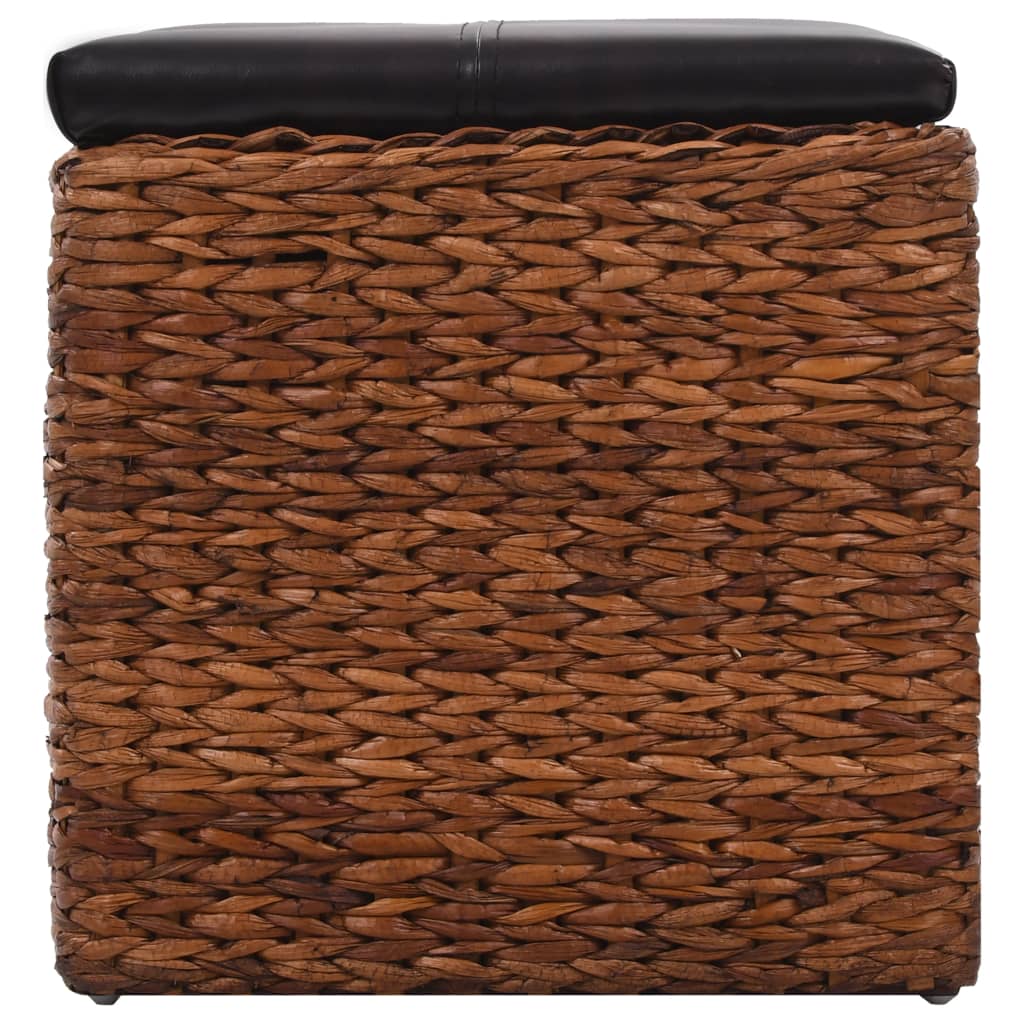 vidaXL Bench with 3 Baskets 105x40x42 cm Seagrass Brown