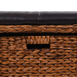vidaXL Bench with 3 Baskets 105x40x42 cm Seagrass Brown