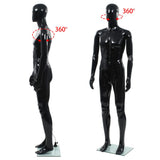 vidaXL Male Mannequin with Glass Base 175 cm Glossy White
