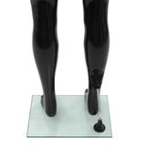 vidaXL Male Mannequin with Glass Base 175 cm Glossy White