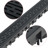 vidaXL Drain Channels 3 m Galvanized Steel 3 pcs