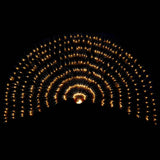 vidaXL Led Net Donkergroen