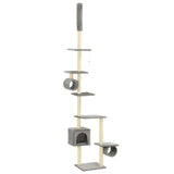 vidaXL Cat Scratching Post with Sisal Scratching Poles 260 cm Grey