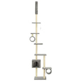 vidaXL Cat Scratching Post with Sisal Scratching Poles 260 cm Grey