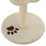 vidaXL Kattenkrabpaal met sisal krabpaal 40 cm beige en bruin