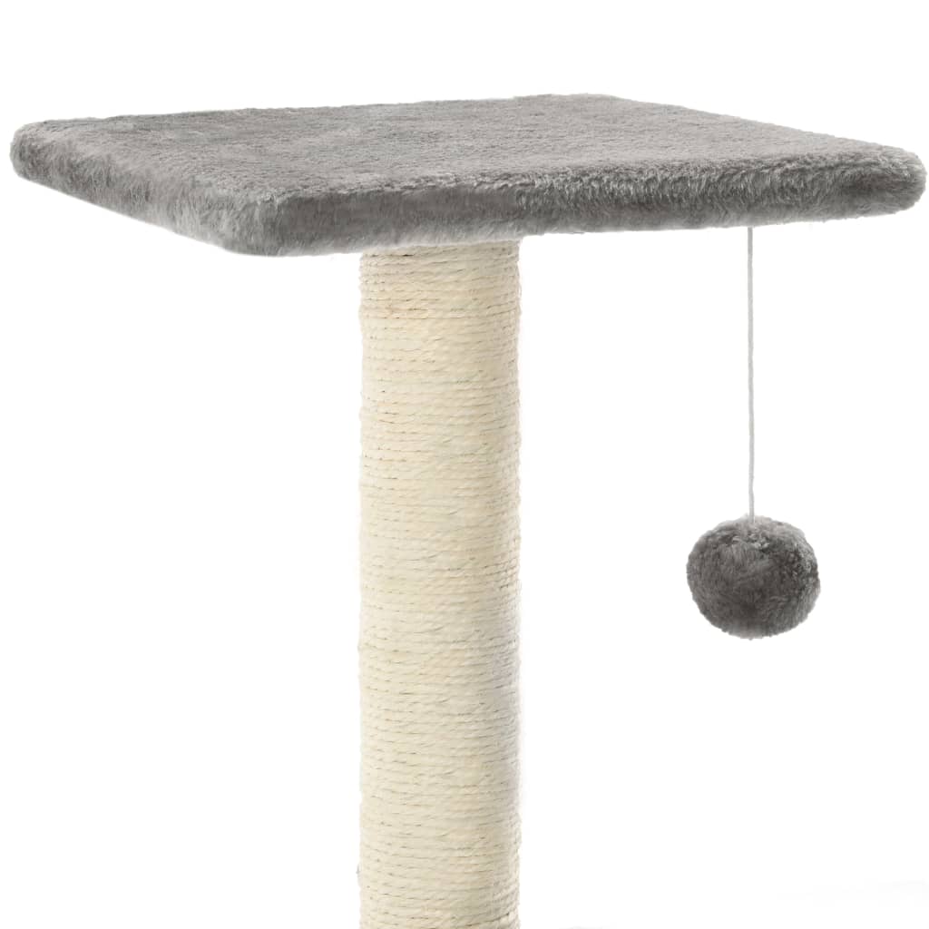 vidaXL Kattenkrabpaal met sisal krabpalen 65 cm grijs