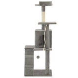 vidaXL Cat Tree with Sisal Scratching Posts 120 cm Grey