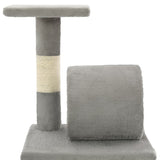 vidaXL Cat Scratching Post with Sisal Scratchers 65 cm Grey