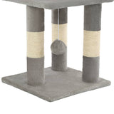 vidaXL Cat Scratching Post with Sisal Scratchers 65 cm Grey