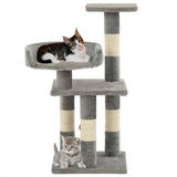vidaXL Cat Scratching Post with Sisal Scratchers 65 cm Grey