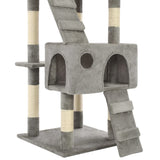 vidaXL Cat scratching post with sisal scratching posts 170 cm grey