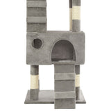 vidaXL Cat scratching post with sisal scratching posts 170 cm grey