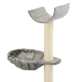 vidaXL Cat Tree with Sisal Scratching Posts 105 cm Grey