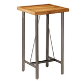 vidaXL Bartafel 60x60x107 cm massief gerecycled teakhout