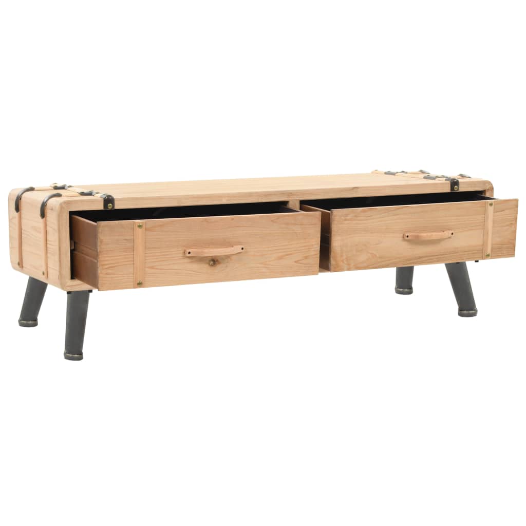 vidaXL TV cabinet 120x33x35 cm solid spruce wood