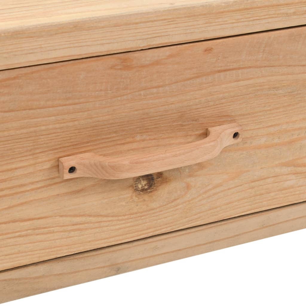 vidaXL TV cabinet 120x33x35 cm solid spruce wood