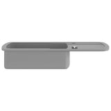 vidaXL Sink single bowl granite black