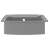 vidaXL Sink single bowl granite black