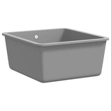 vidaXL Sink single bowl granite black