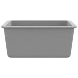 vidaXL Sink single bowl granite black