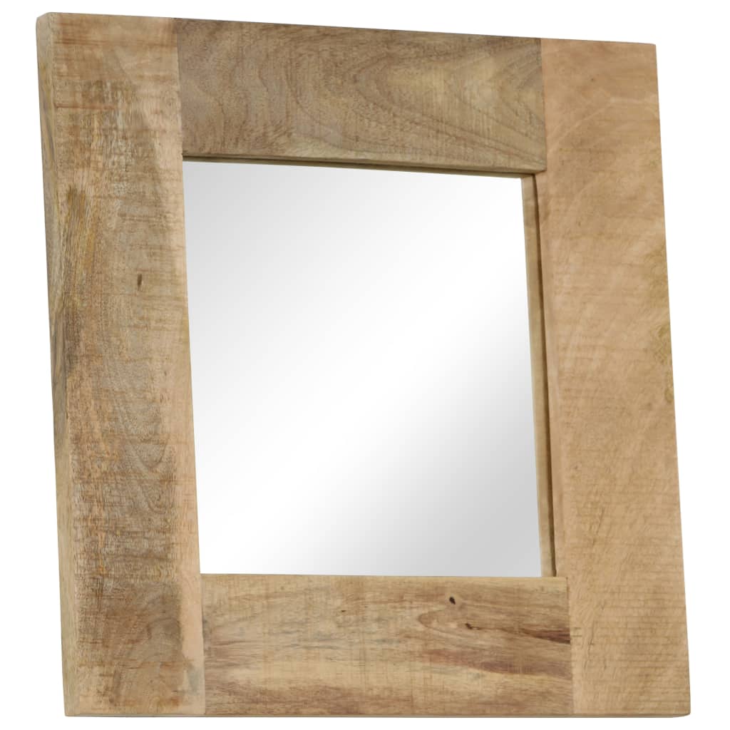 vidaXL Mirror 50x50 cm Solid Mango Wood