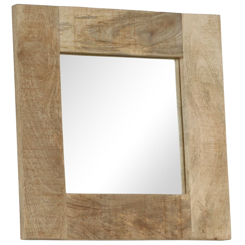 vidaXL Mirror 50x50 cm Solid Mango Wood