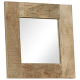 vidaXL Mirror 50x50 cm Solid Mango Wood