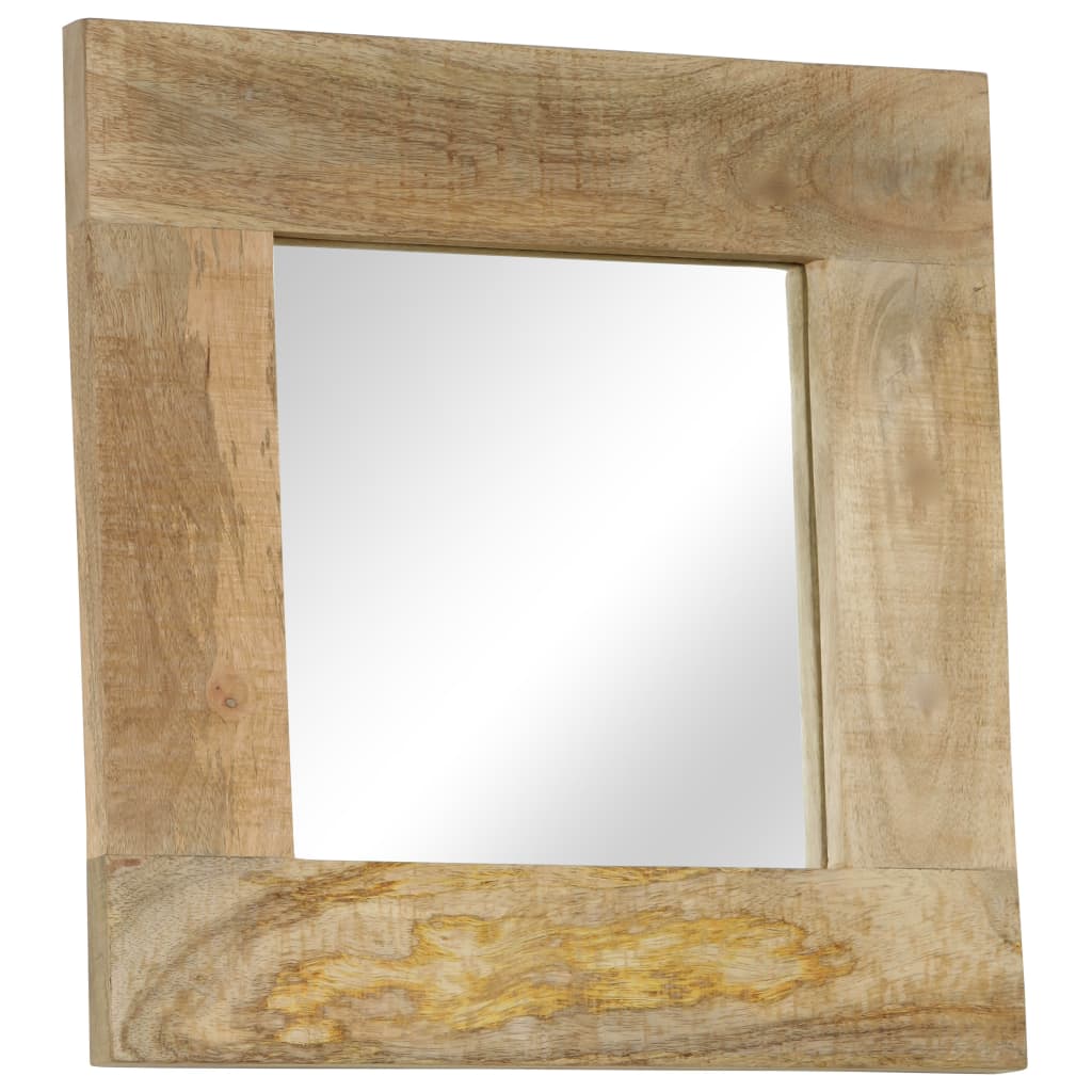 vidaXL Mirror 50x50 cm Solid Mango Wood